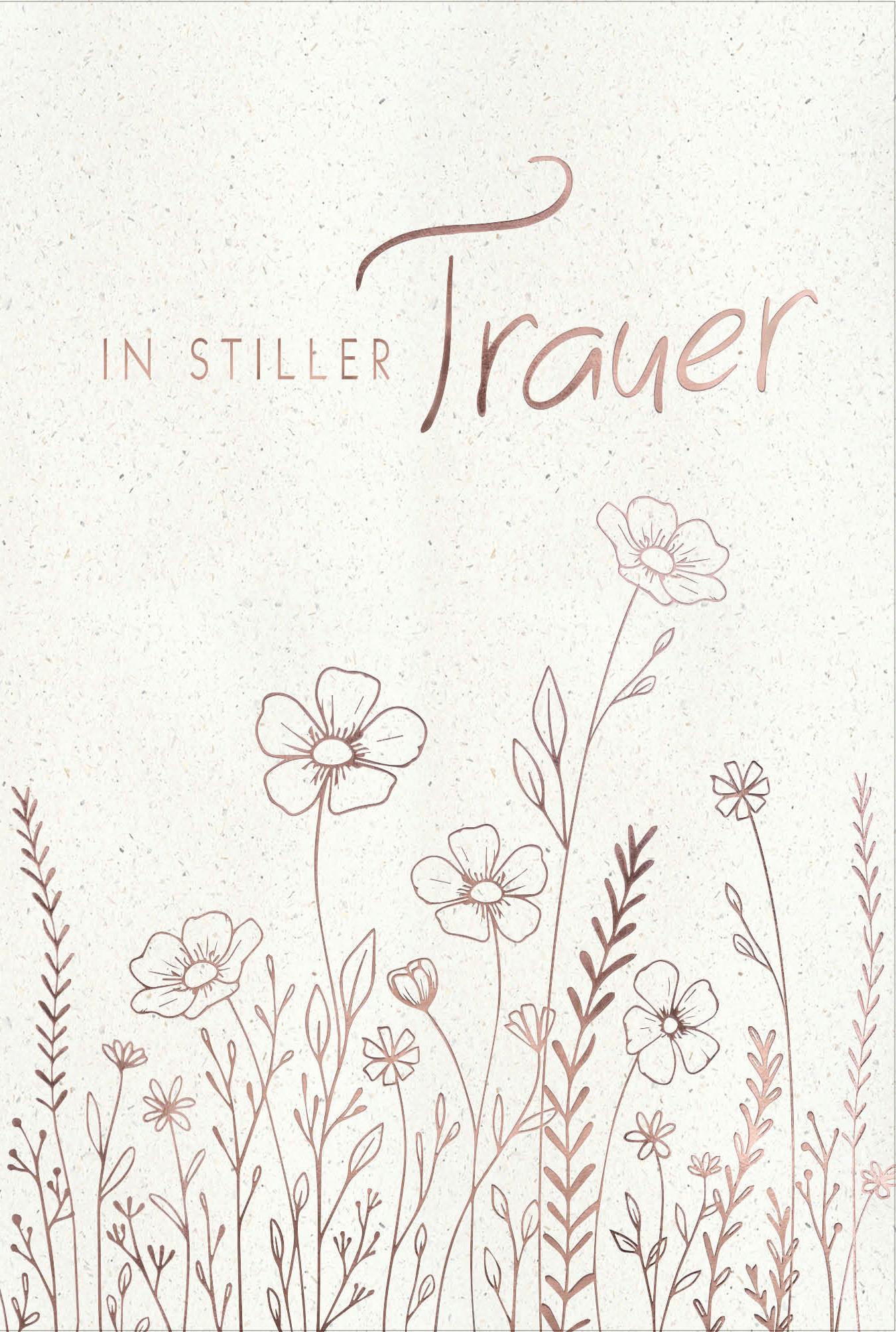Billett Trauer Blumen