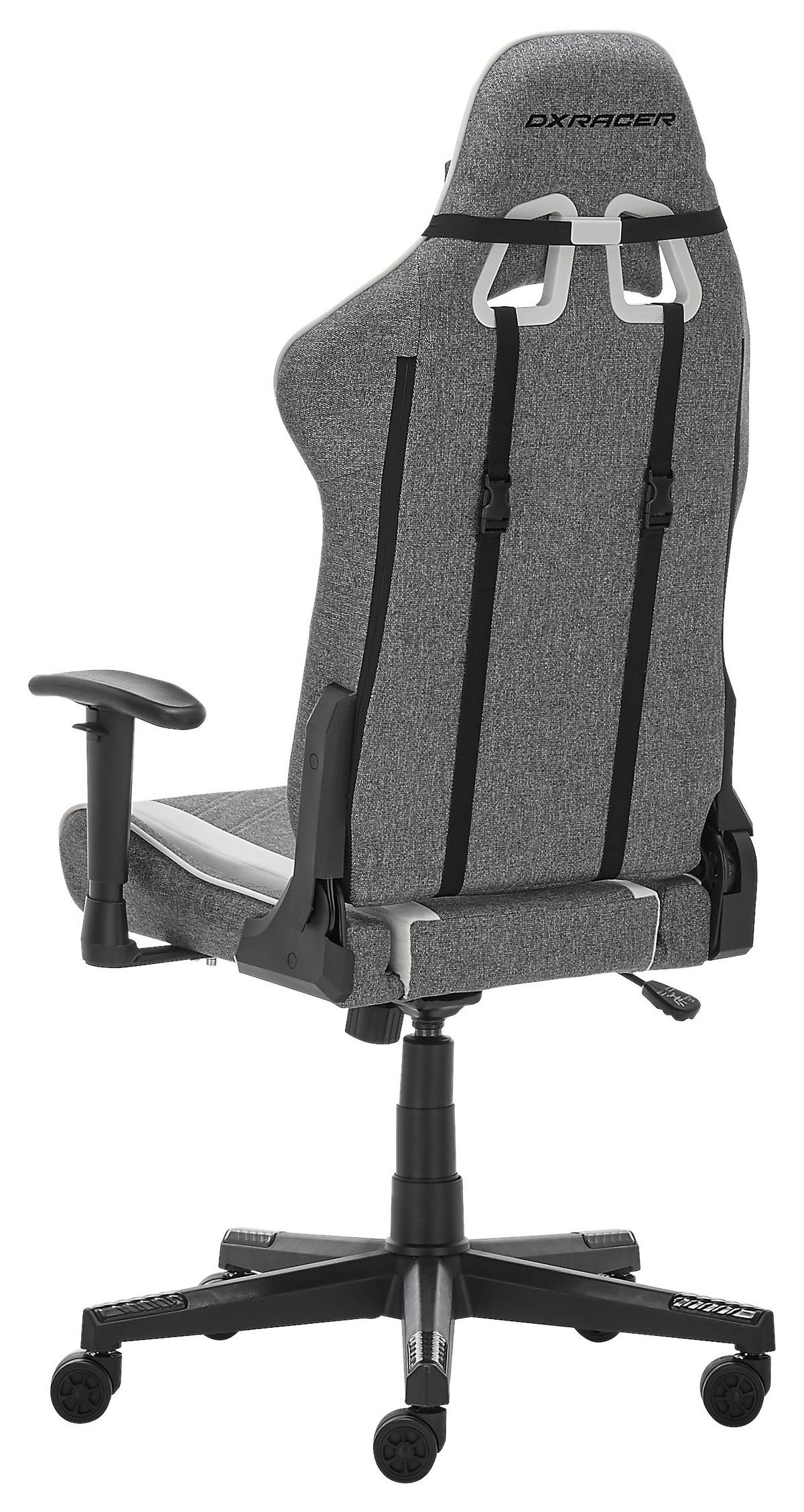 Herní židle PRINCE -EXKLUSIV- - šedá/bílá, Moderní, textil/plast (70/126/70cm) - Dxracer