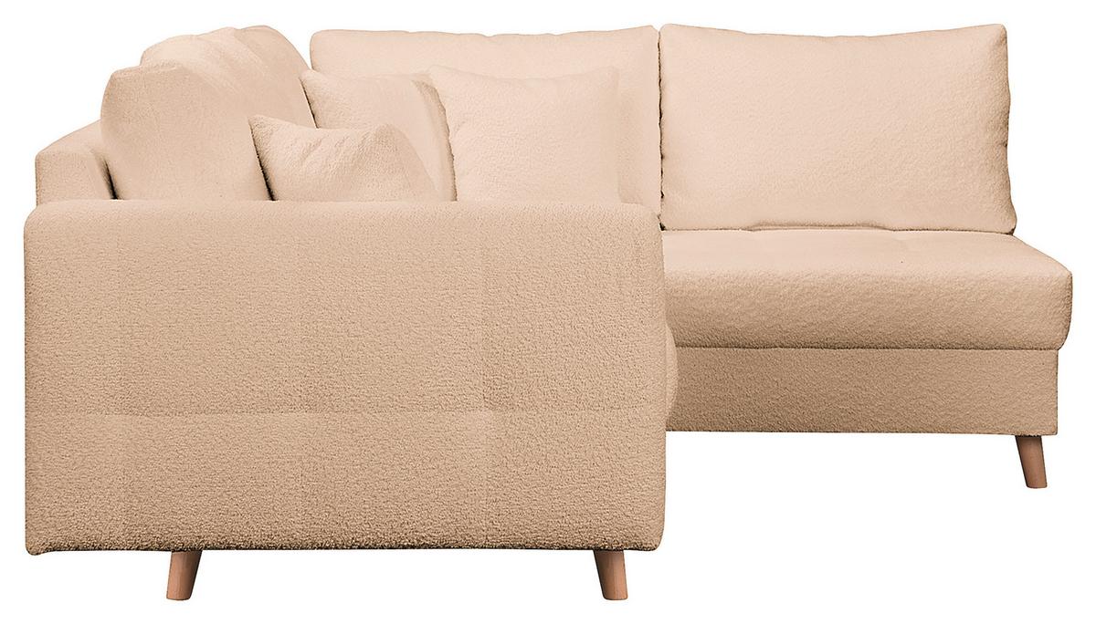 Ecksofa Ariella Beige S: 231x161 cm - Beige/Naturfarben, Design, Textil (231/161cm) - Livetastic