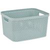 Aufbewahrungskorb Diamond 27x15 Cm Kunststoff Mintgrün - Grün, Basics, Kunststoff (27/21,5/15cm) - Luca Bessoni