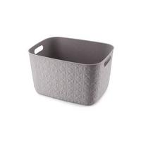 košík na drobnosti SOFTEX L - šedá, Basics, plast (38/22/29cm) - Curver