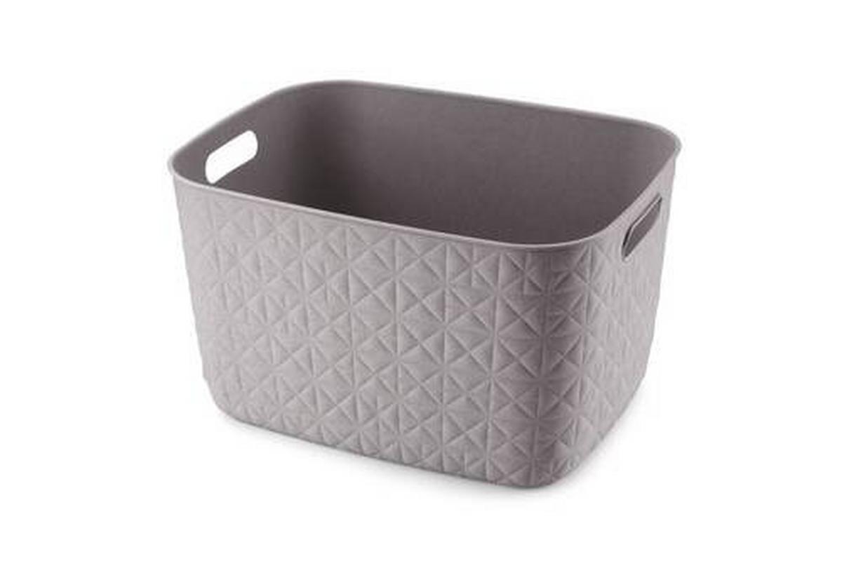 košík na drobnosti SOFTEX L - šedá, Basics, plast (38/22/29cm) - Curver