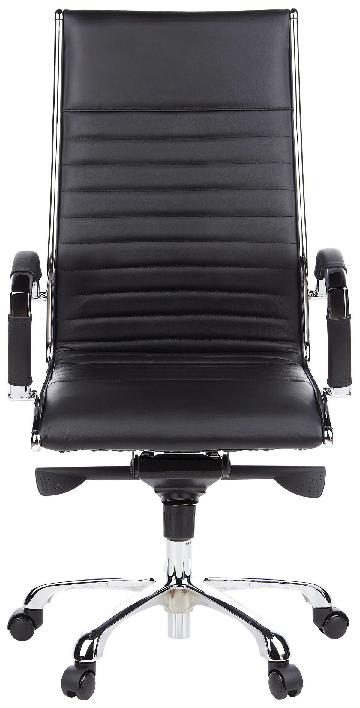 Drehstuhl Parma 20 Schwarz - Schwarz, MODERN, Leder/Kunststoff (60/125/50cm) - MID.YOU