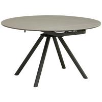 Esstisch Dalia - Schwarz/Grau, LIFESTYLE, Glas/Keramik (80-130/75-77/130cm) - MID.YOU