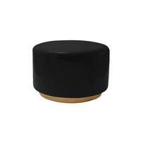 Beistelltisch Deco Schwarz, Goldfarben L: 51,5cm - Goldfarben/Schwarz, Design, Metall (51,5/43/51,5cm) - Kayoom