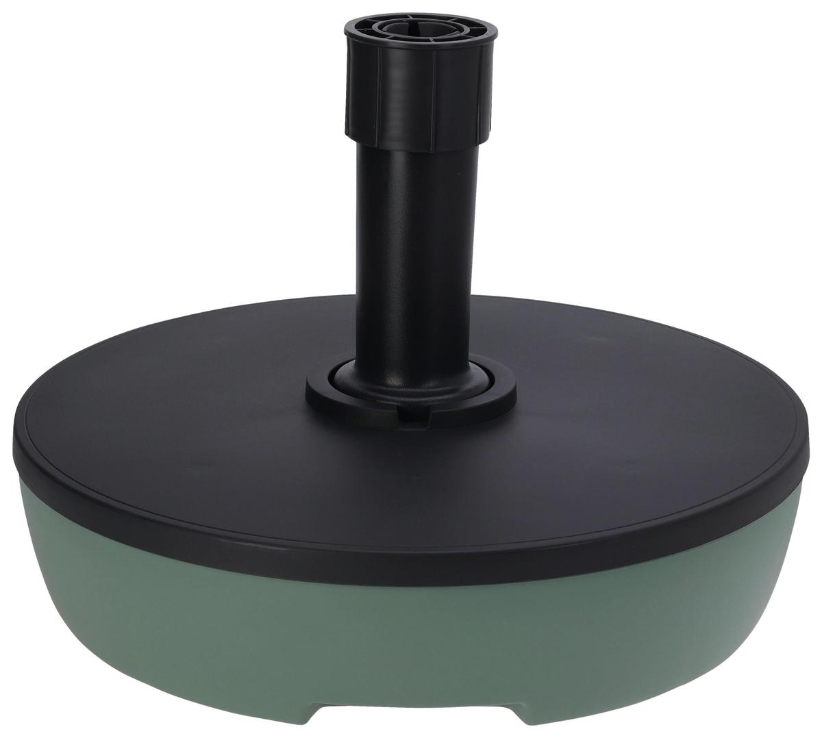 Schirmständer Kunststoff DM 49,5 cm Basti - Dunkelgrau/Grün, Basics, Kunststoff (49,5/14,5cm)