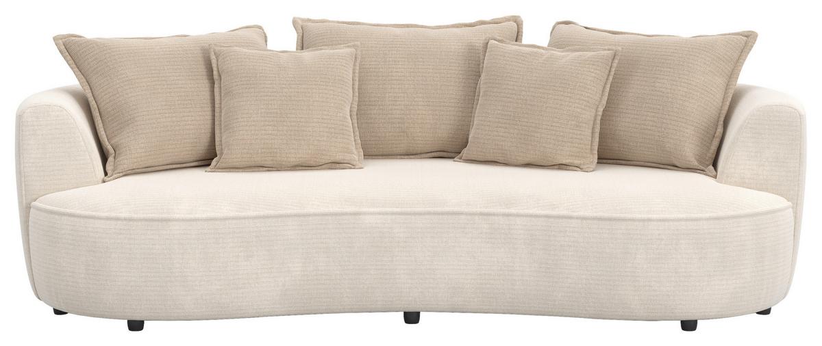 Mega Kanapé Levi - bézs, Lifestyle, textil (229/66/115cm)