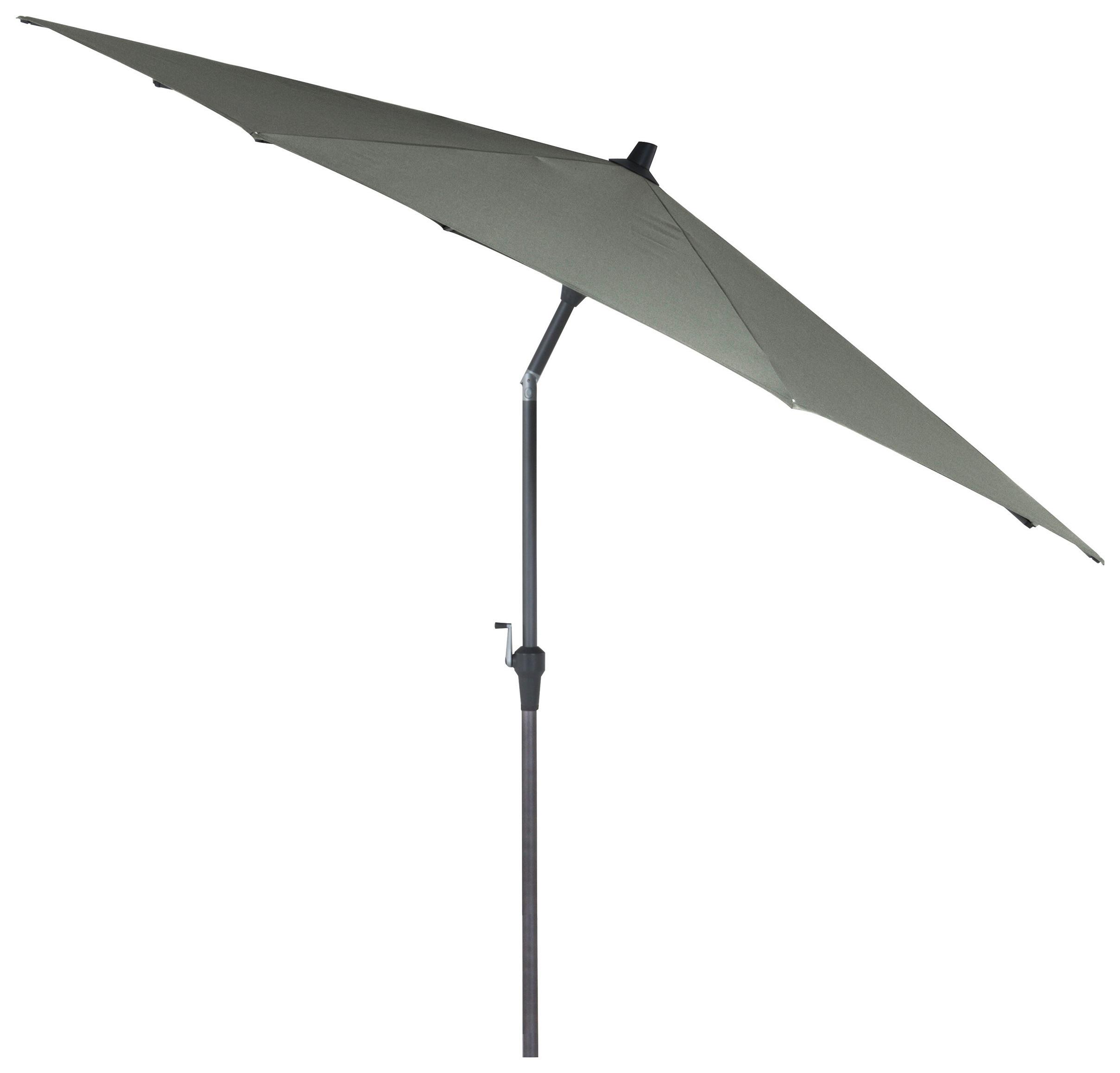 Sonnenschirm Ø 300 H: 238 cm Anthrazit/Olivgrün