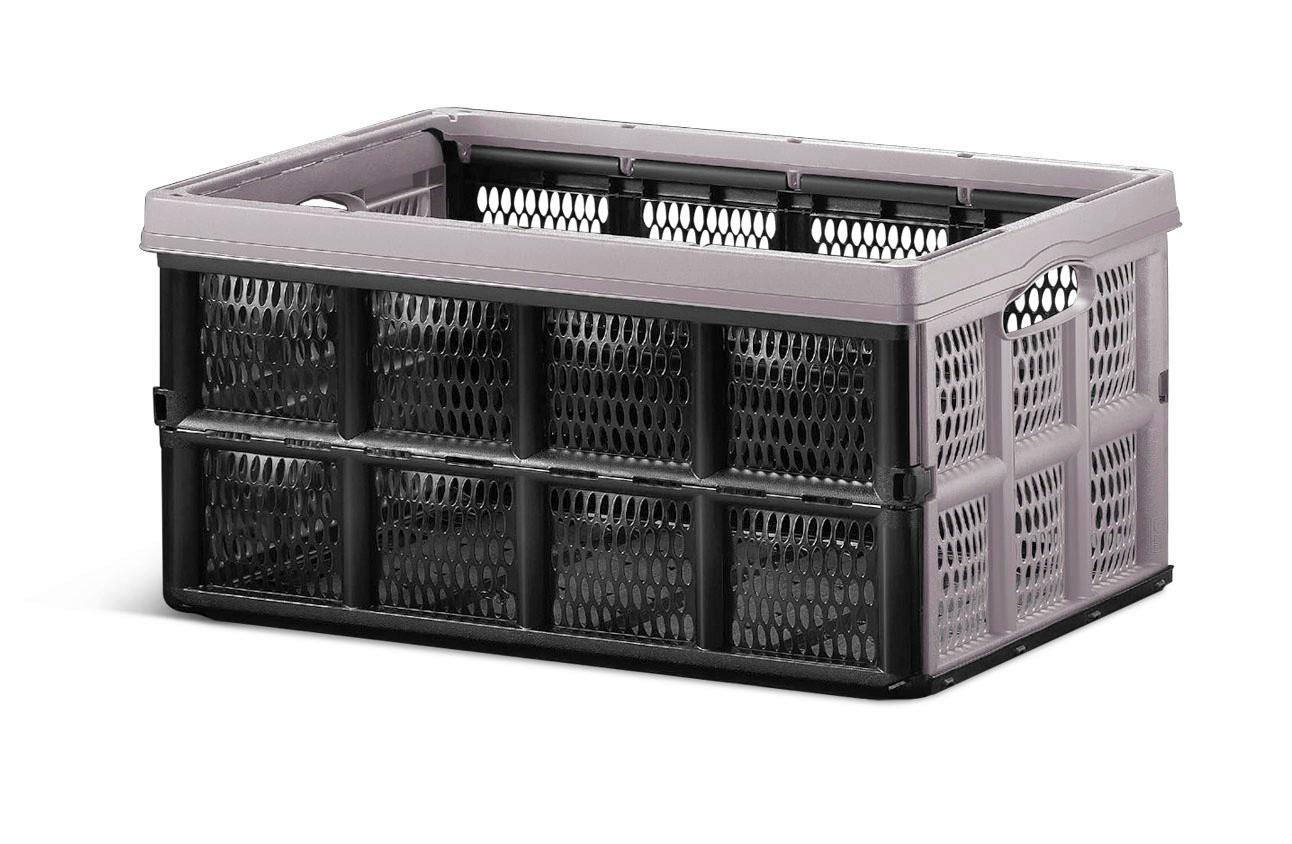 Skládací box BENNY - CA. 32L - šedobéžová, Konvenční, textil (51/34/23cm) - Mömax