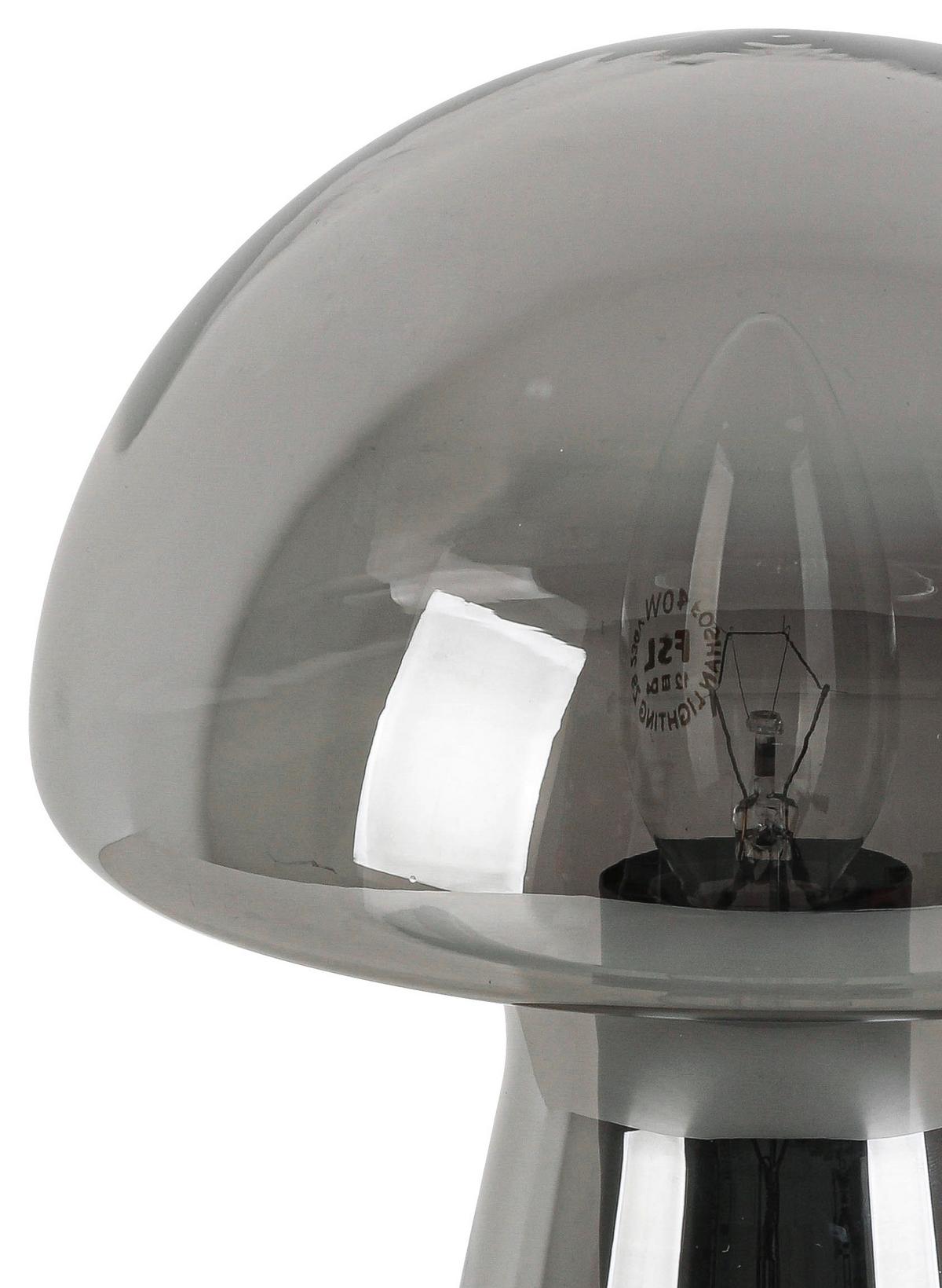 STOLNÍ LAMPA SCHWAMI - šedá/černá, Moderní, plast/sklo (18/23cm) - Modern Living