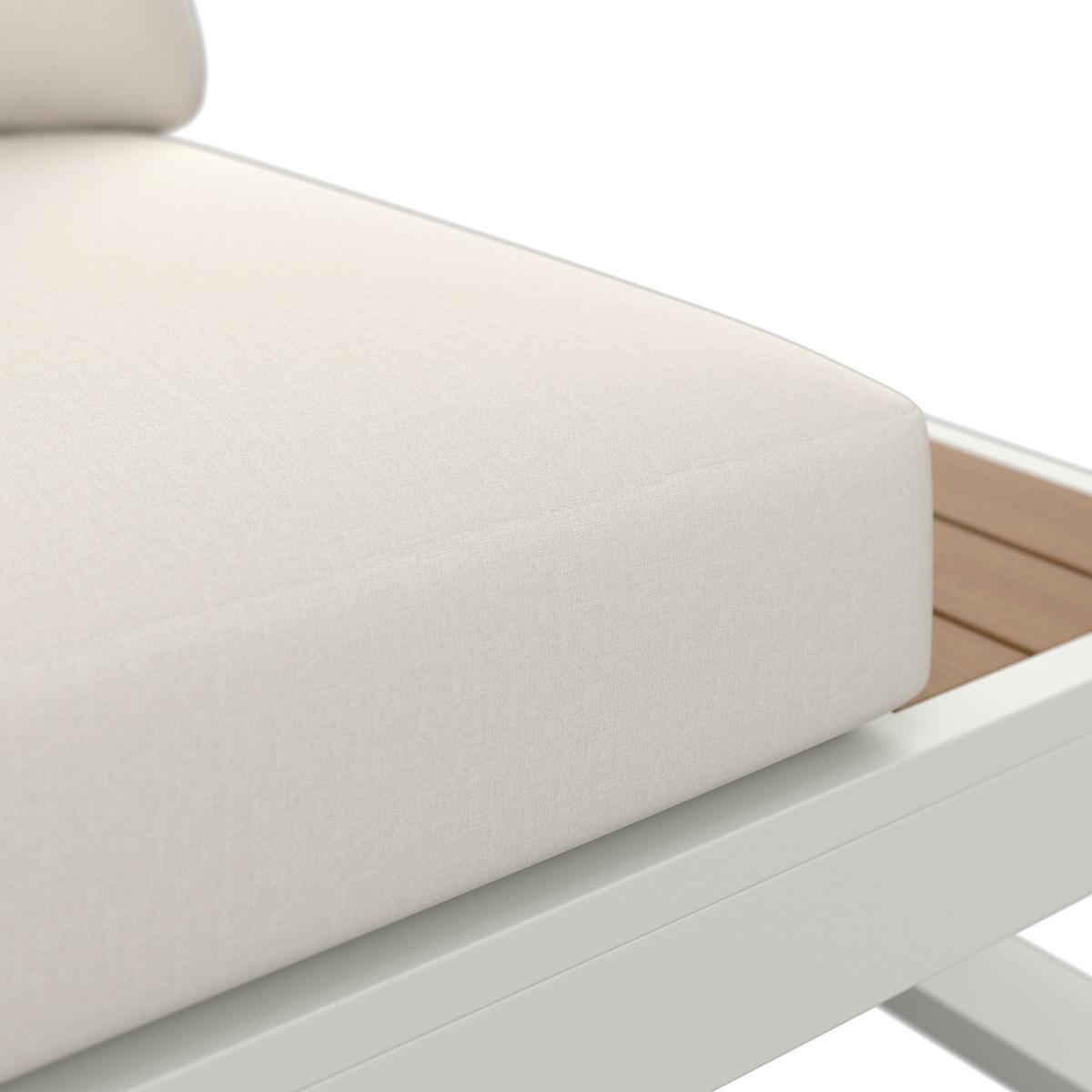 TERASOVÁ SEDACÍ SOUPRAVA MARIJANA - barvy teak/krémová, Moderní, kov/textil (235/68/73cm) - Bessagi Garden