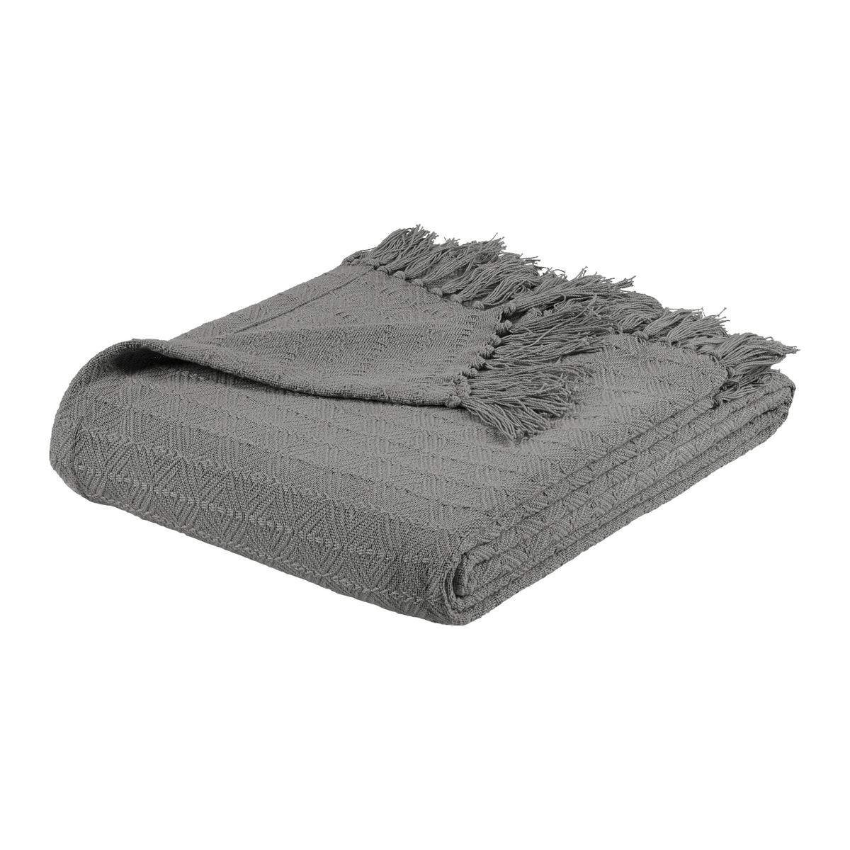 Přehoz na postel Tara, 180/220cm, šedá - šedá, Lifestyle, textil (180/220cm) - Mömax