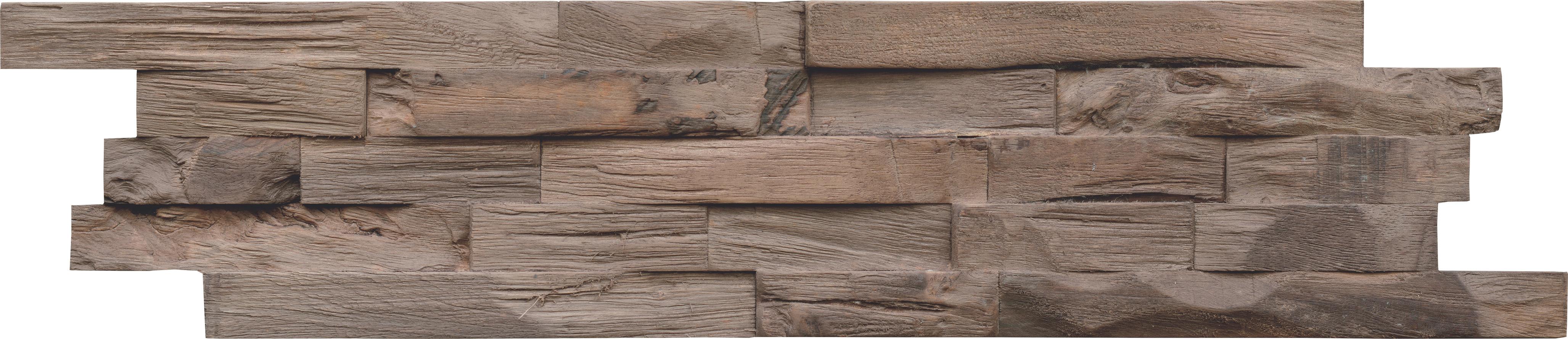 Wandverkleidung Beachwood Hevea Coffee - Braun, Basics, Holz (61/15/2cm)