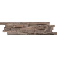 Wandverkleidung Beachwood Hevea Coffee - Braun, Basics, Holz (61/15/2cm)