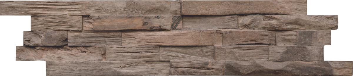 Wandverkleidung Beachwood Hevea Coffee - Braun, Basics, Holz (61/15/2cm)