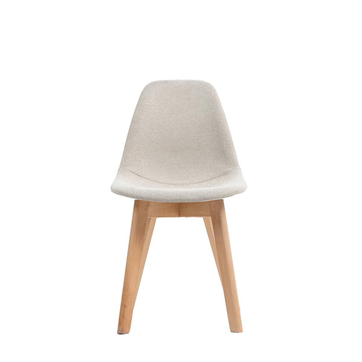 Stuhl-Set Keeve - Beige, MODERN, Holz/Kunststoff (47/83/53cm) - MID.YOU