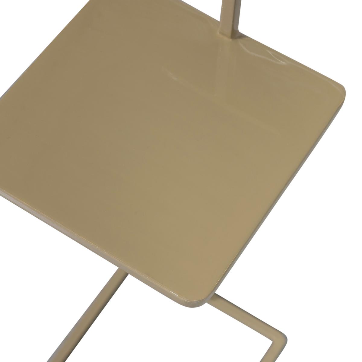 Beistelltisch Toste Sandfarben B: 22 cm - Sandfarben, Design, Metall (22/22/64cm) - Livetastic