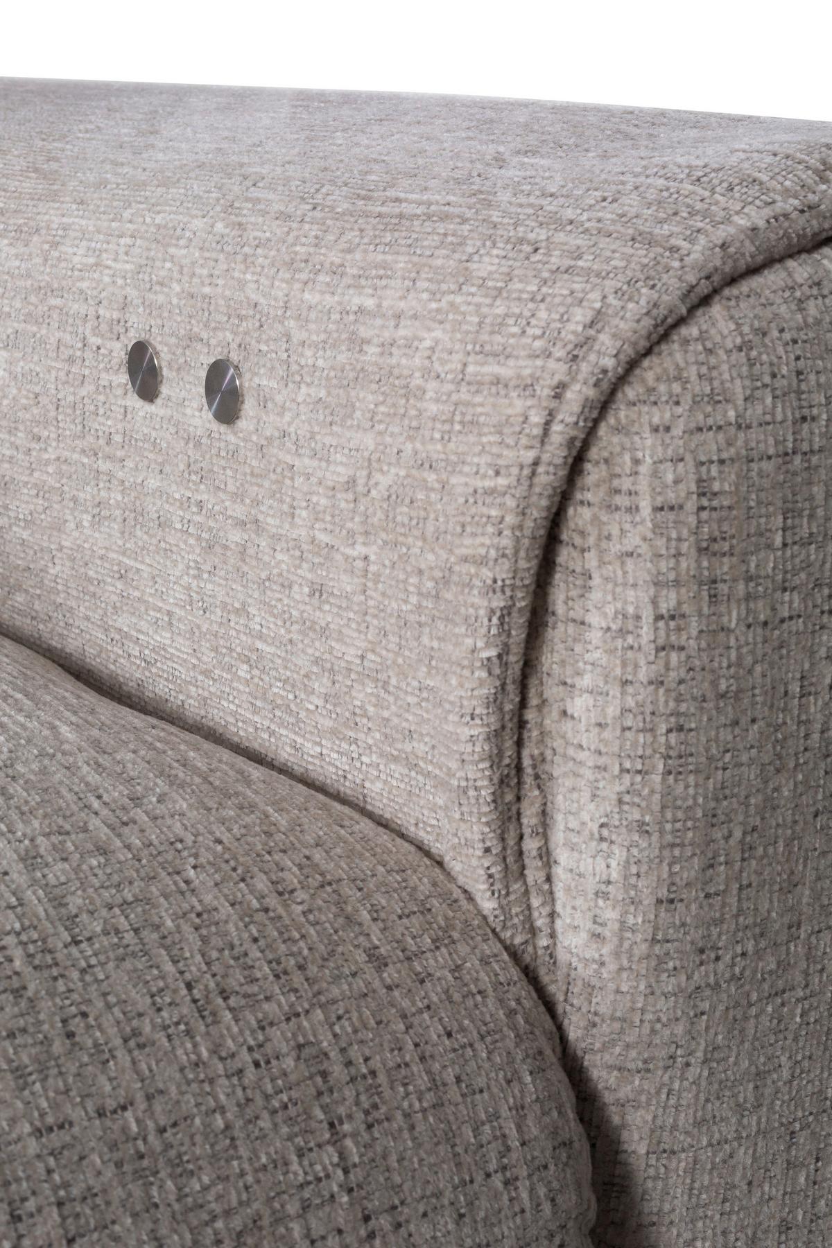 Ecksofa Matera Beige/naturfarben 311x226 Cm - Beige/Schwarz, Trend, Holz/Holzwerkstoff (311/226cm)