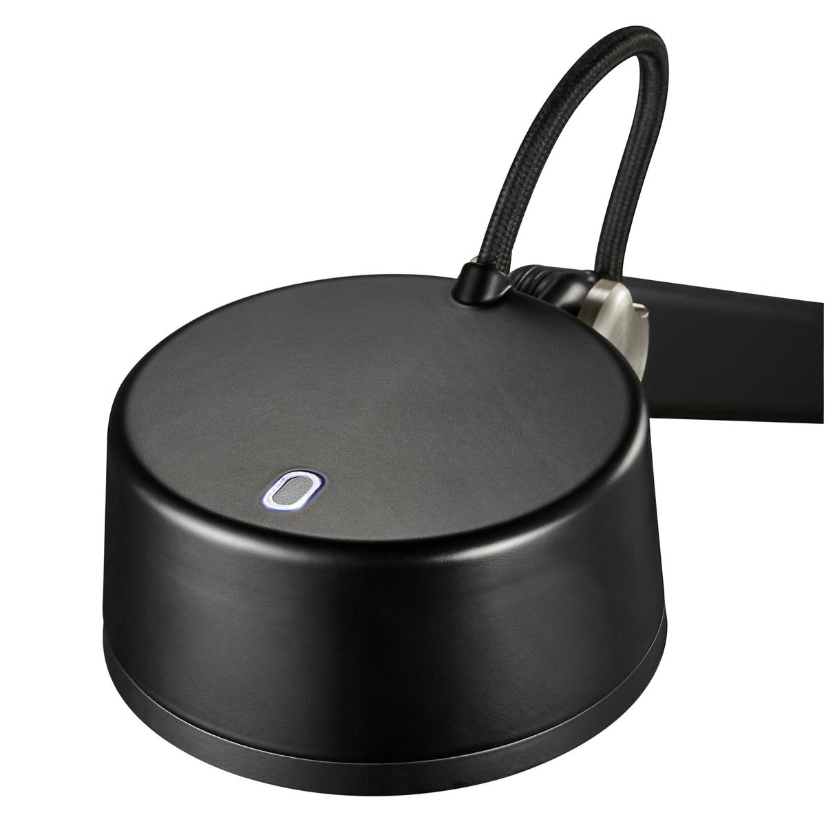 Schreibtischleuchte Nobu Tila Schwarz L: 49,5 cm - Schwarz, Design, Metall (49,5/10,5/46,5cm) - Nordlux