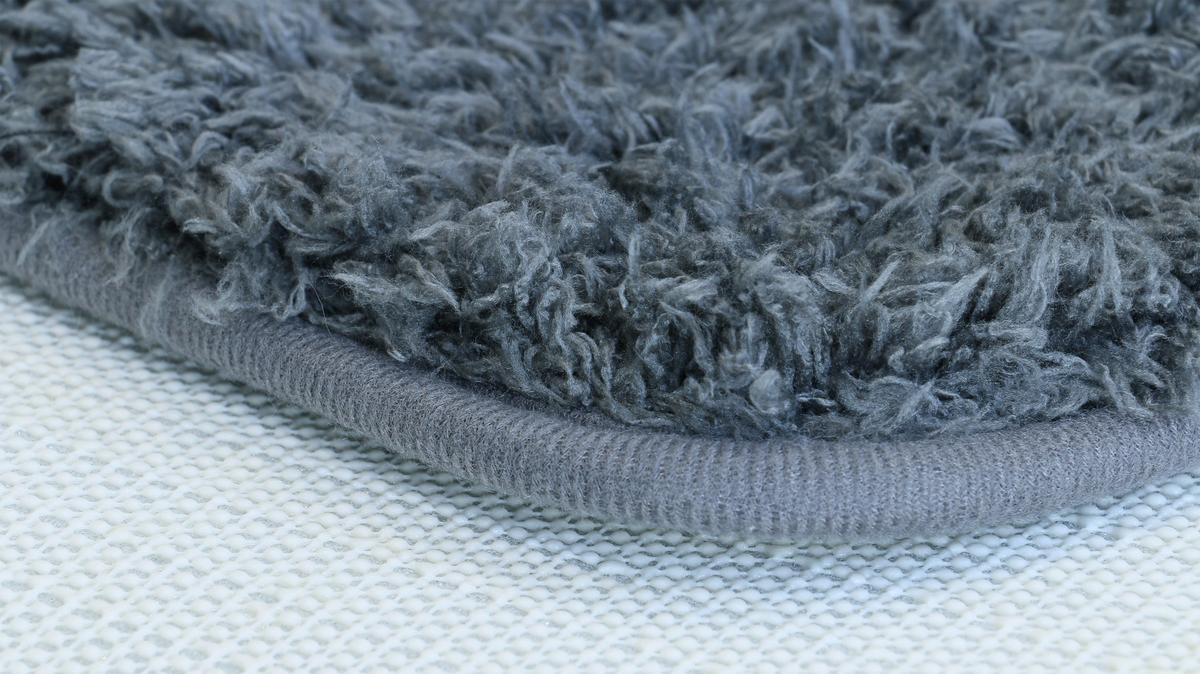 Badematte Theresa 50x80 Cm Anthrazit, Rutschhemmend - Anthrazit, MODERN, Textil (50/80cm) - Luca Bessoni