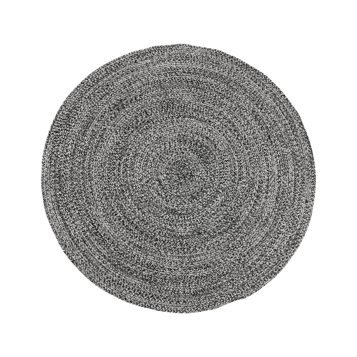 Koberec NERO černý/bílý 160cm - bílá/černá, Moderní, textil (160cm) - Bessagi Home