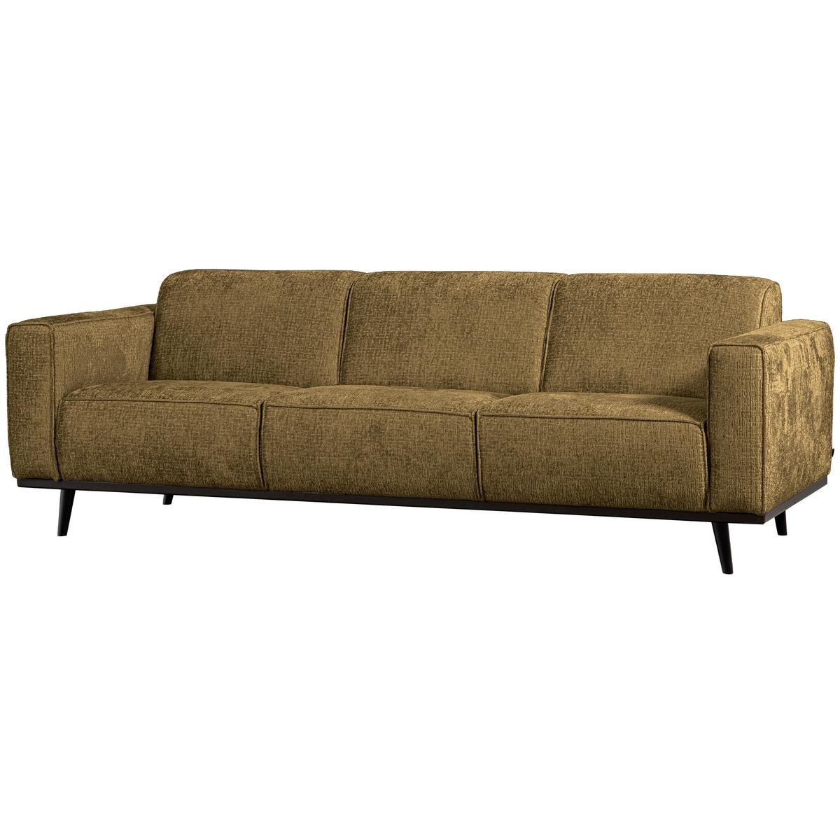 3-Sitzer-Sofa Statement Gelb B: 230cm - Gelb/Schwarz, Design, Textil (230/77/93cm) - Livetastic