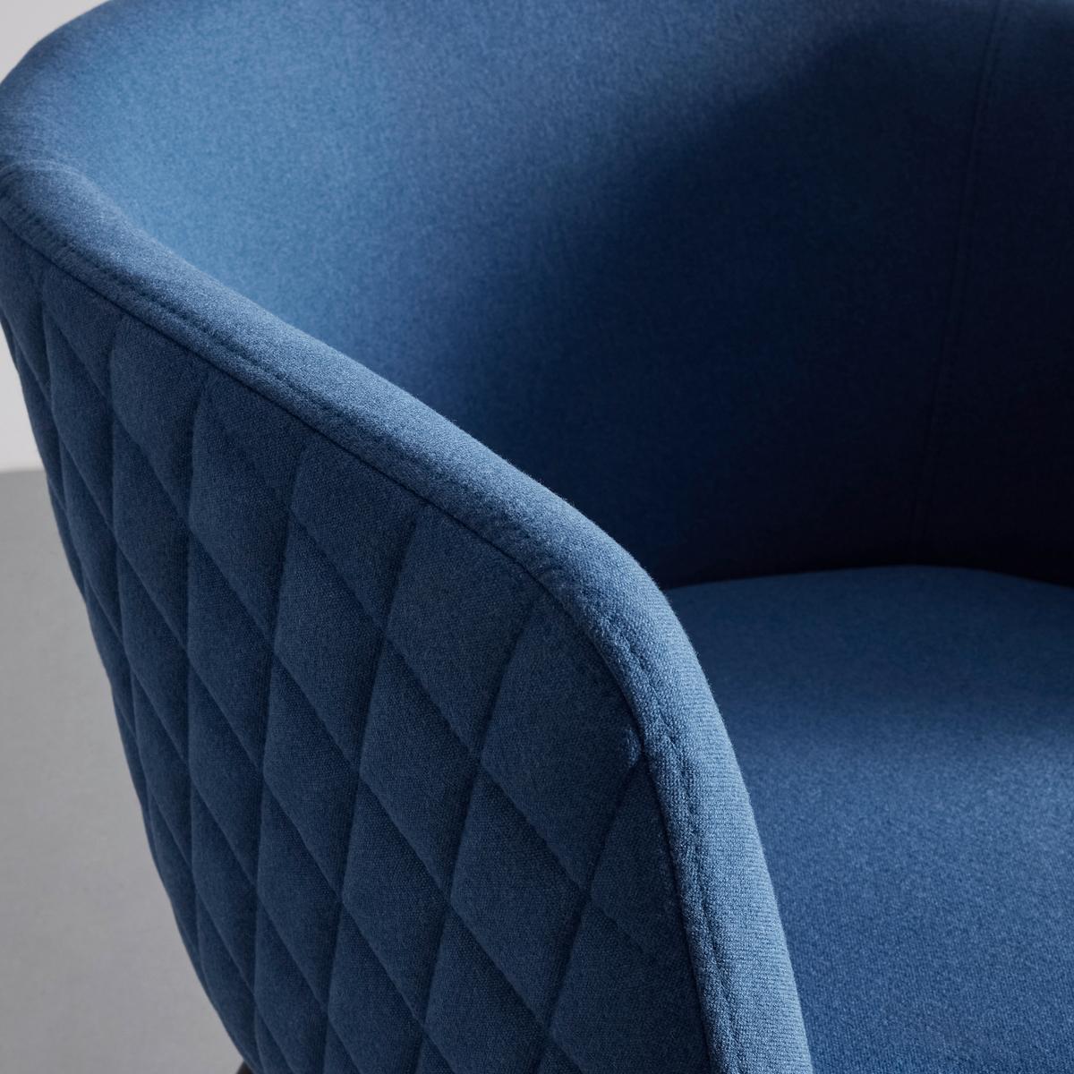 Židle IVA modrá - modrá/černá, Moderní, kov/textil (55/76/57cm) - Bessagi Home