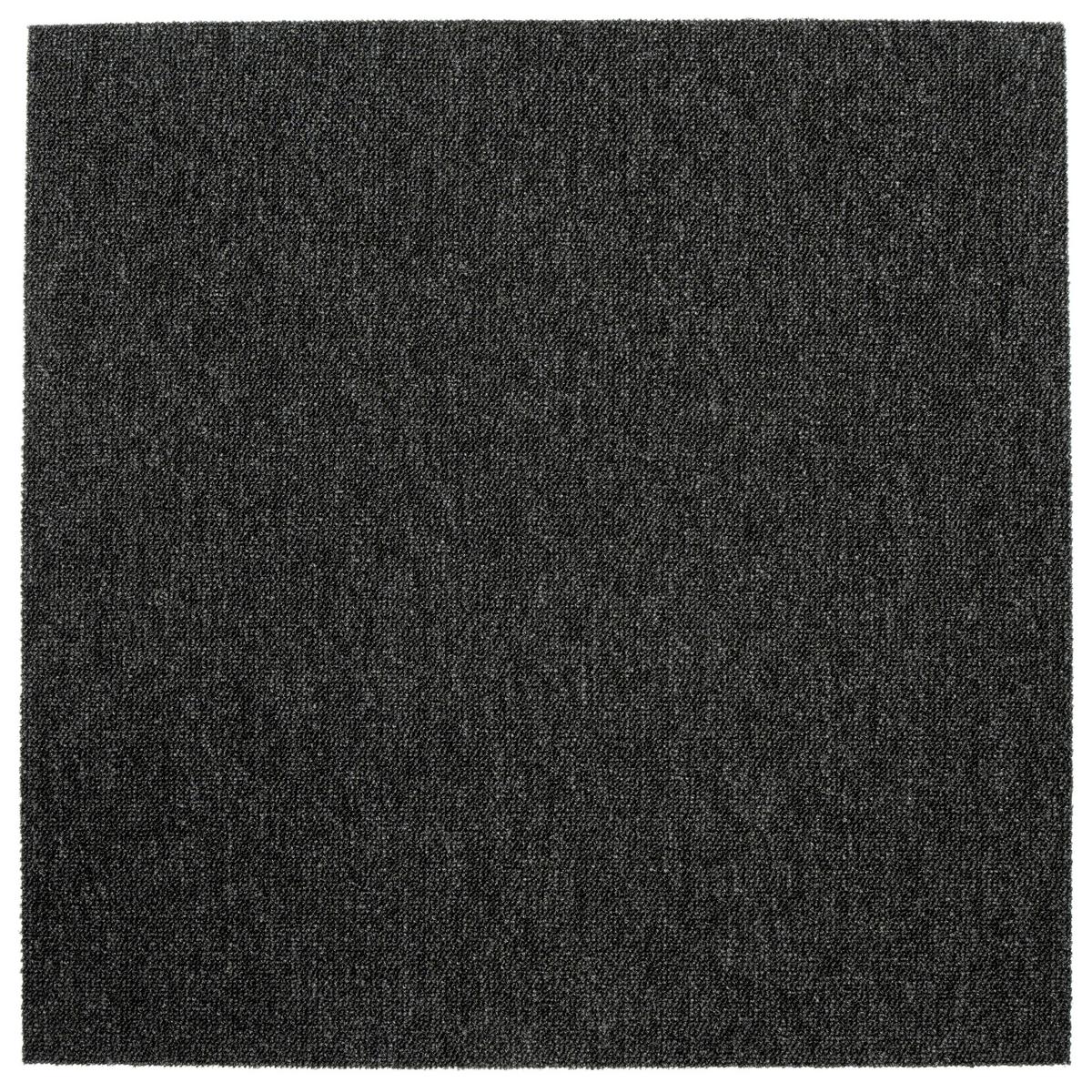 Teppichfliese Schwarz Sparkle 50x50 Cm Florhöhe 3,5 Mm - Basics, Textil (50/50cm)