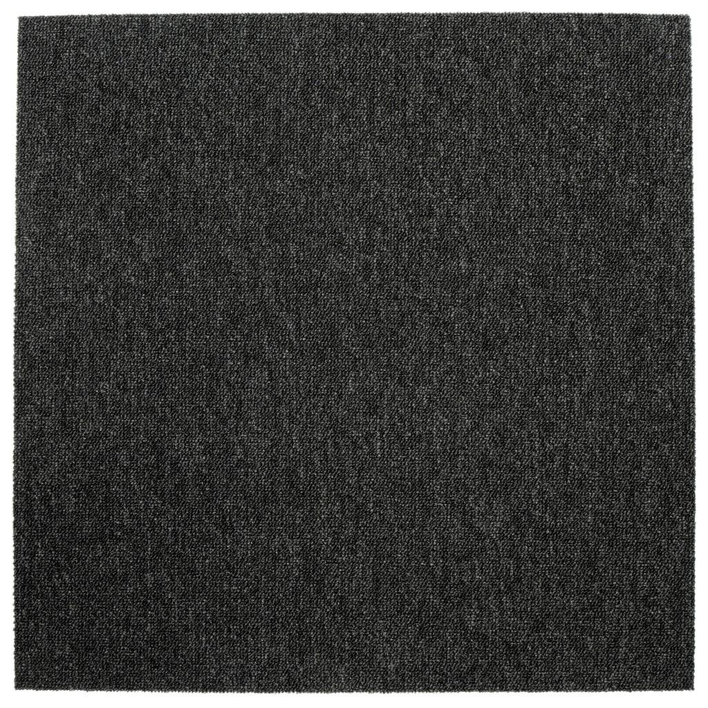 Teppichfliese Schwarz Sparkle 50x50 cm Florhöhe 3,5 mm