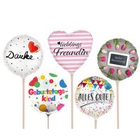 LUFTBALLON MINI-FOLIENBALLON "SPRÜCHE" - Trend, Kunststoff (18-23cm)