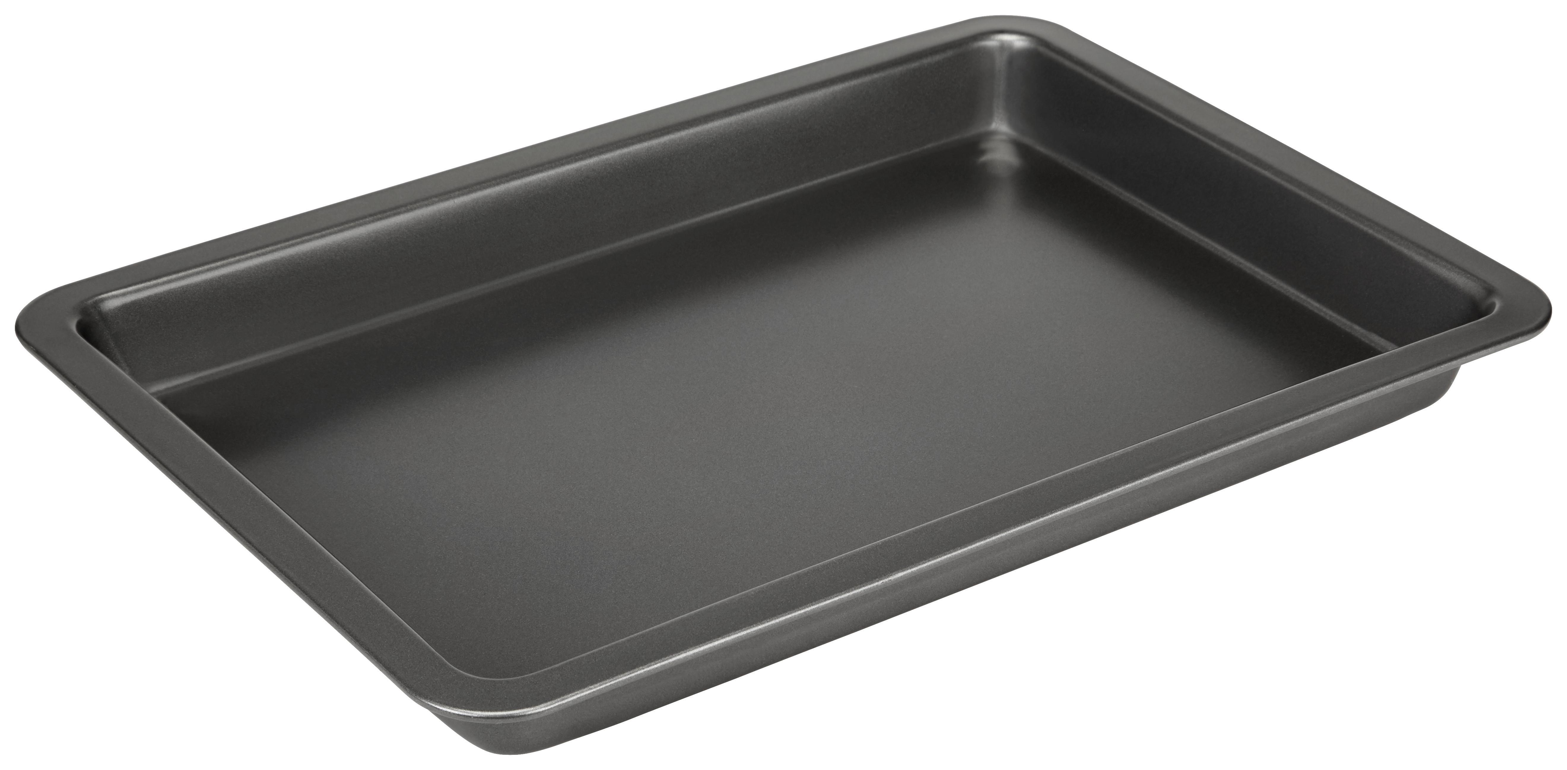 Backblech Aus Carbonstahl Rita LxBxH: ca. 42,3x29,2x3,7 cm - Grau, ROMANTIK / LANDHAUS, Metall (42,3/29,2/3,7cm) - James Wood