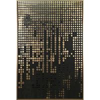 Obraz na plátne 80x120cm - čierna/zlatá, Modern, kompozitné drevo/textil (80/120/3,8cm) - Mömax