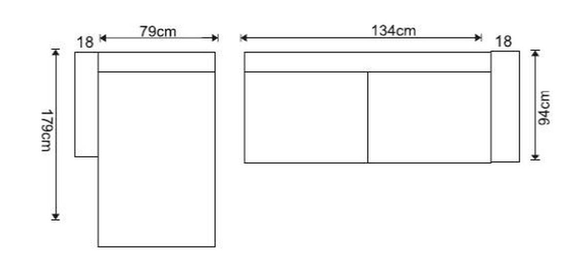 Ecksofa Time Anthrazit S: 178x248 cm - Anthrazit/Schwarz, Design, Textil (178/248cm) - MID.YOU