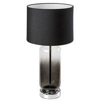STOLNÁ LAMPA RIEN - sivá, Design, kov/textil (55/27.5cm)