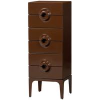 Kommode Merge Braun, Rot B: 44cm - Rot/Braun, Design, Holz (44/120/45cm) - Livetastic