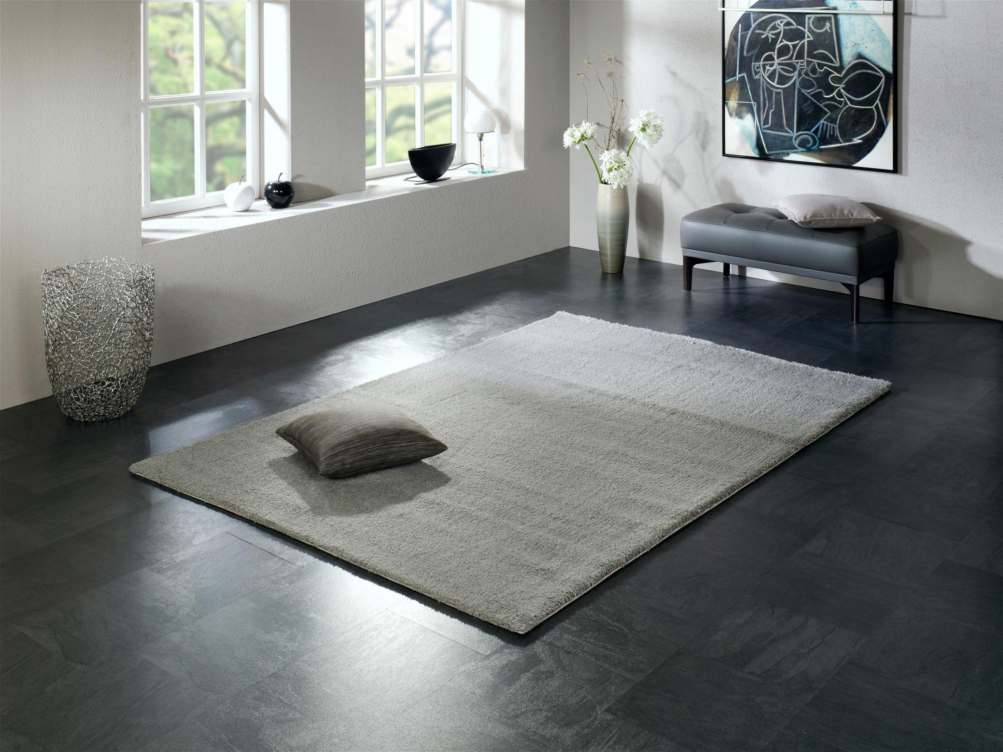 Webteppich Sunshine - Grau, Basics, Textil (200/250cm) - Novel