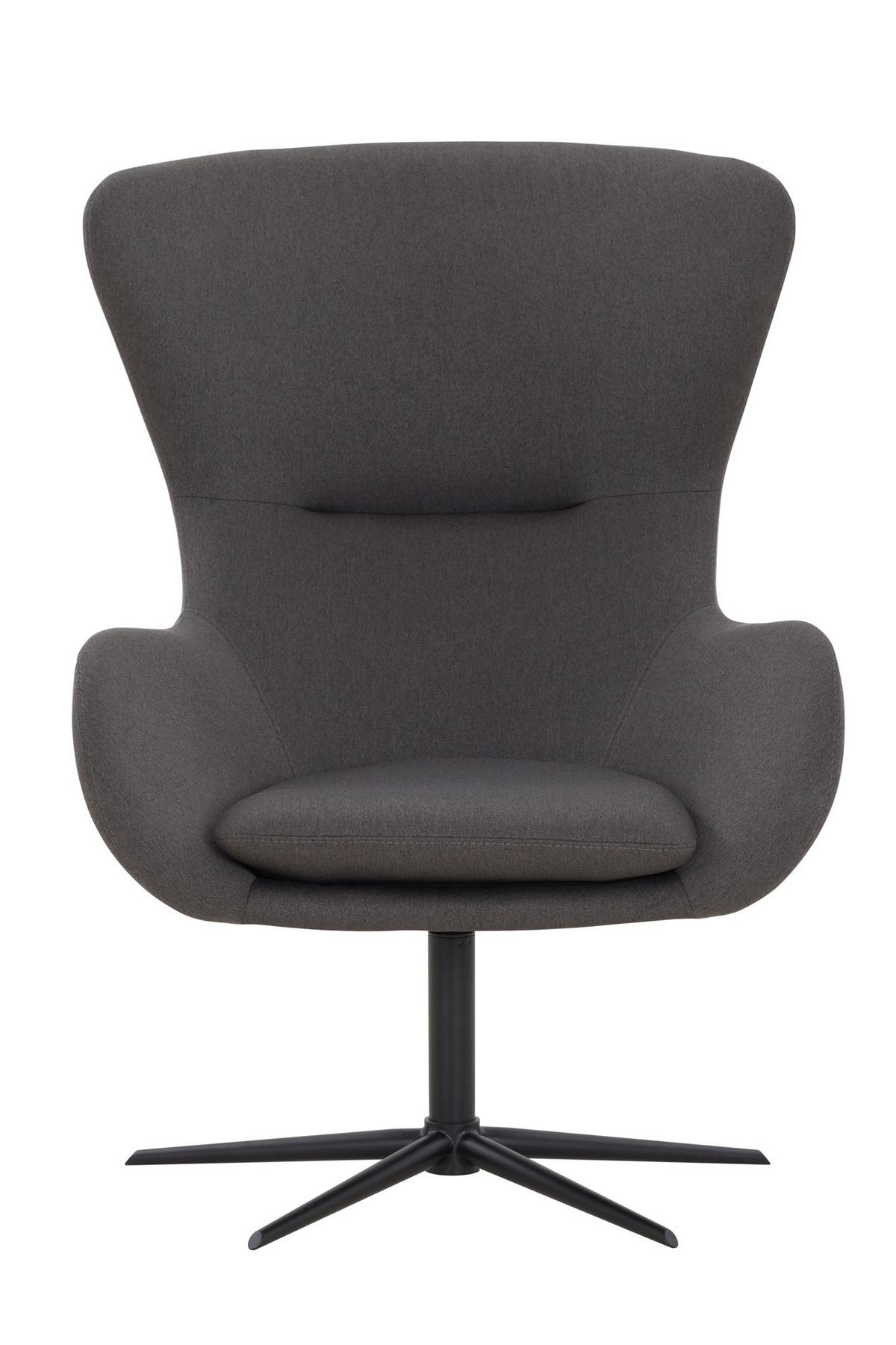 Sessel Dunkelgrau B: 78 Cm - Dunkelgrau/Schwarz, MODERN, Textil (78/99/82cm) - Livetastic