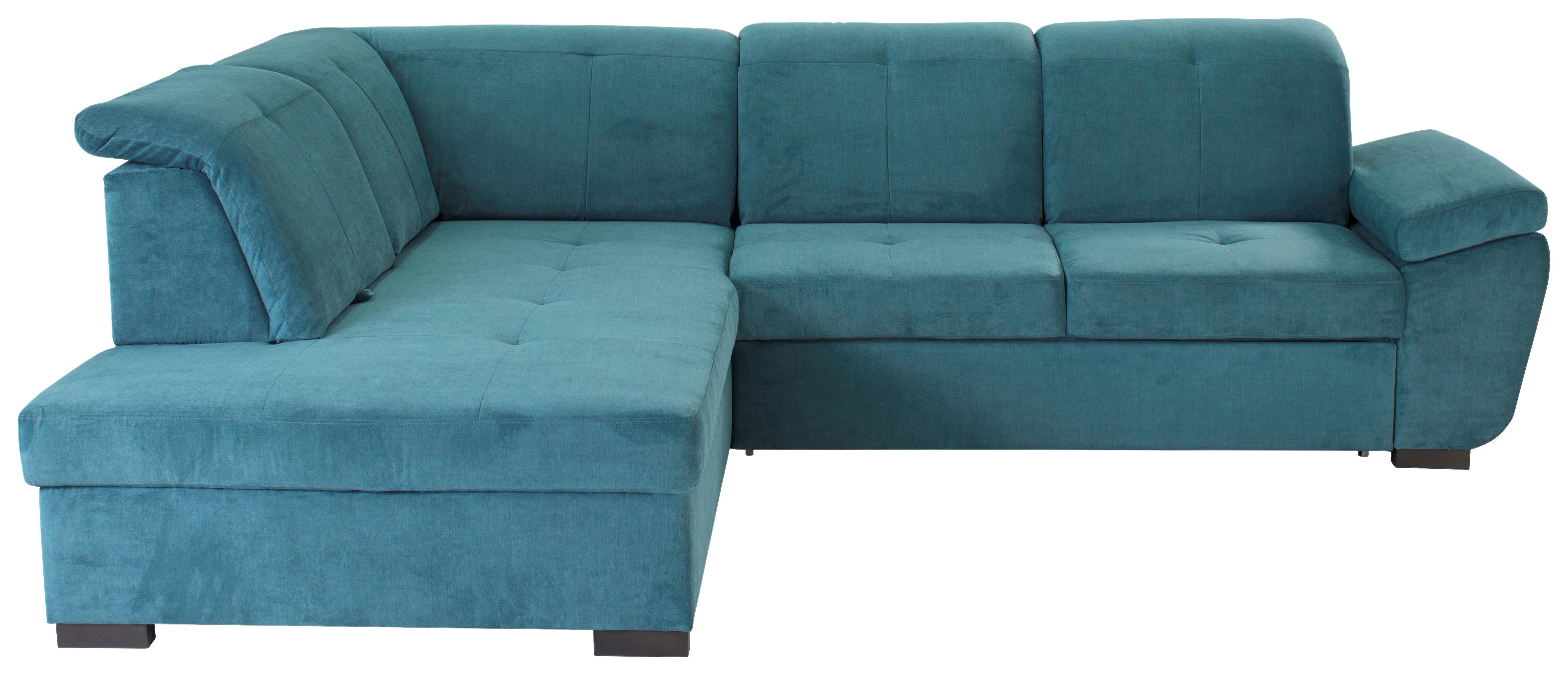 Sarokgarnitúra Vince - kék, Design, textil (202/280cm)