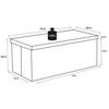 Sitzbox Boxas Anthrazit B: 76 cm - Anthrazit, Basics, Holzwerkstoff/Kunststoff (76/38/38cm) - MID.YOU