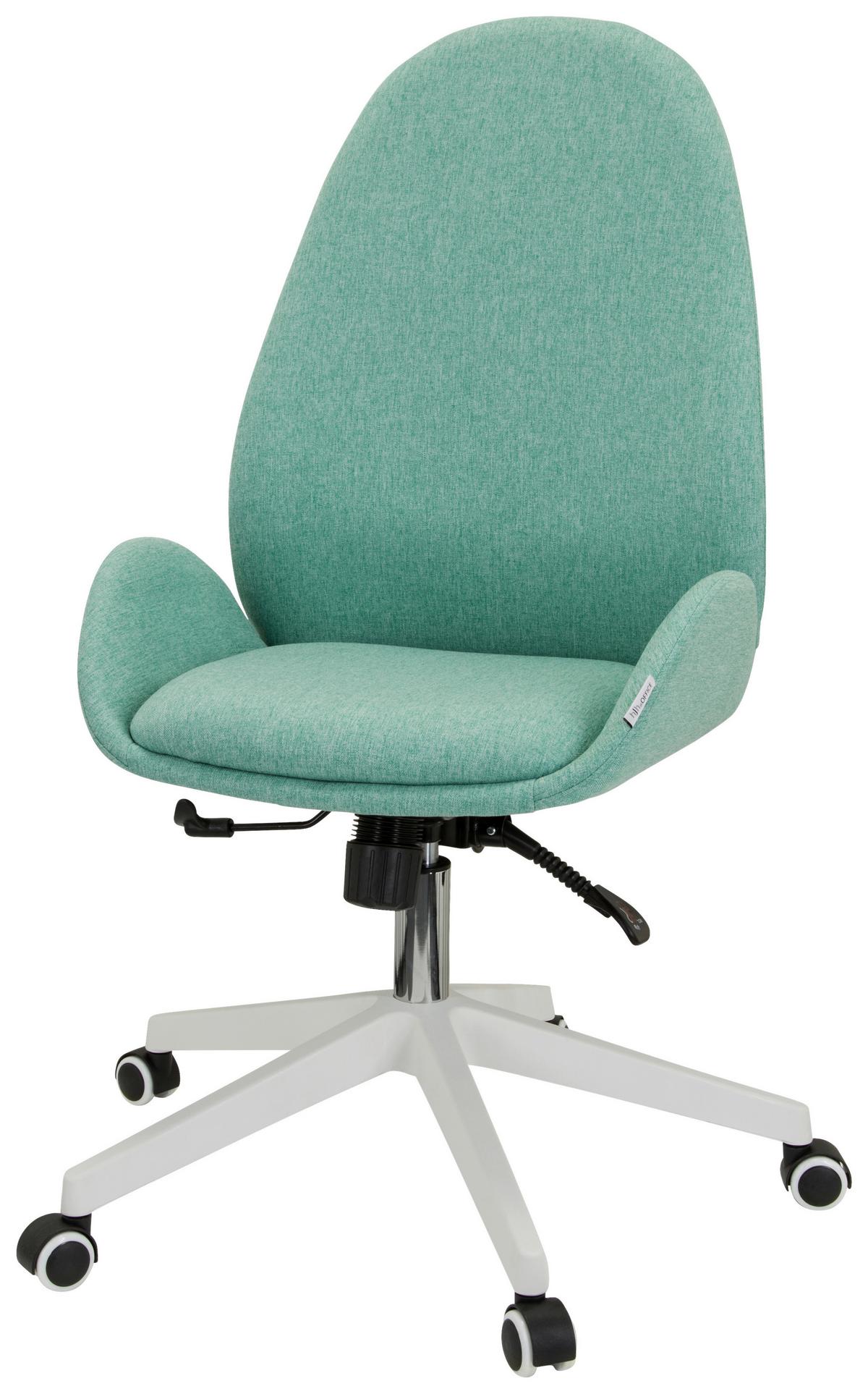 Drehstuhl Avea I Mit Wippfunktion Mintgrün - Weiß/Mintgrün, Basics, Kunststoff/Textil (56/104/58cm) - MID.YOU
