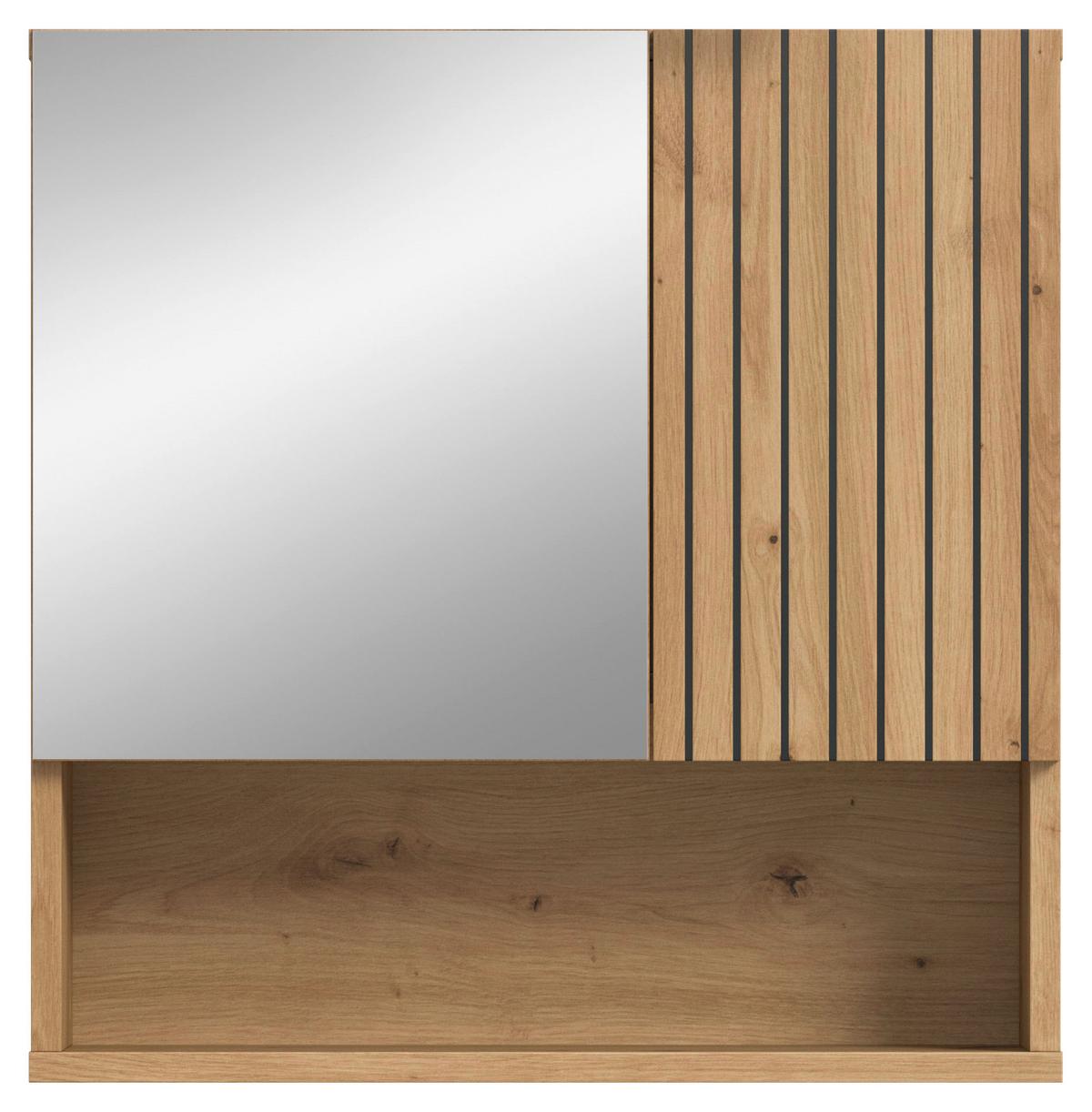 Spiegelschrank Mone Eiche Artisan B: 60cm - Eiche Artisan, Basics, Holzwerkstoff (60/55/17cm) - MID.YOU