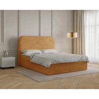 Boxbett London mit Topper 160x200 - Rostfarben/Schwarz, MODERN, Holz/Kunststoff (160/200cm) - Livetastic