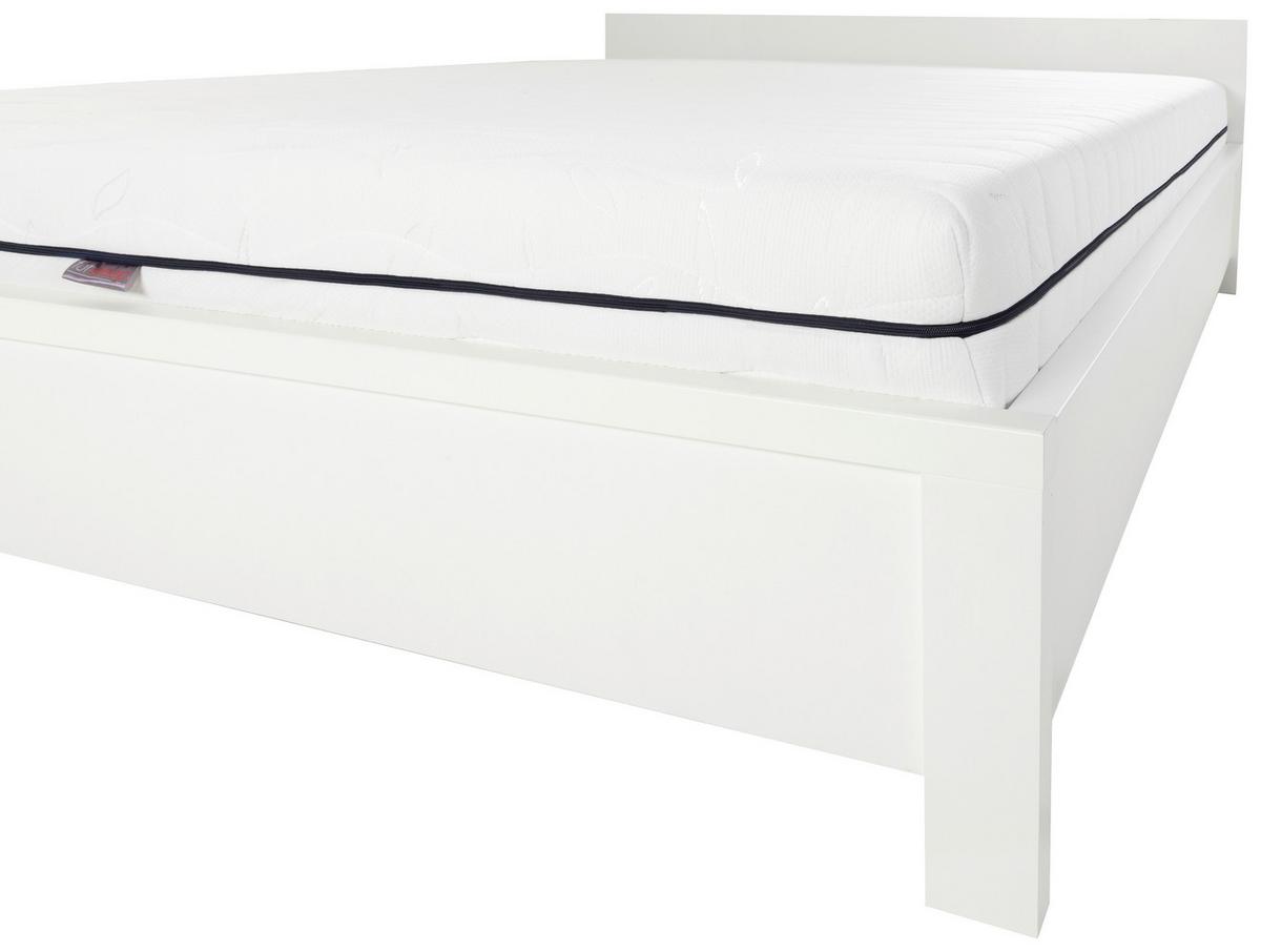Taschenfederkernmatratze Ekko 90x200 Cm H3 H: 19 Cm - Weiß, Textil/Metall (90/200cm)