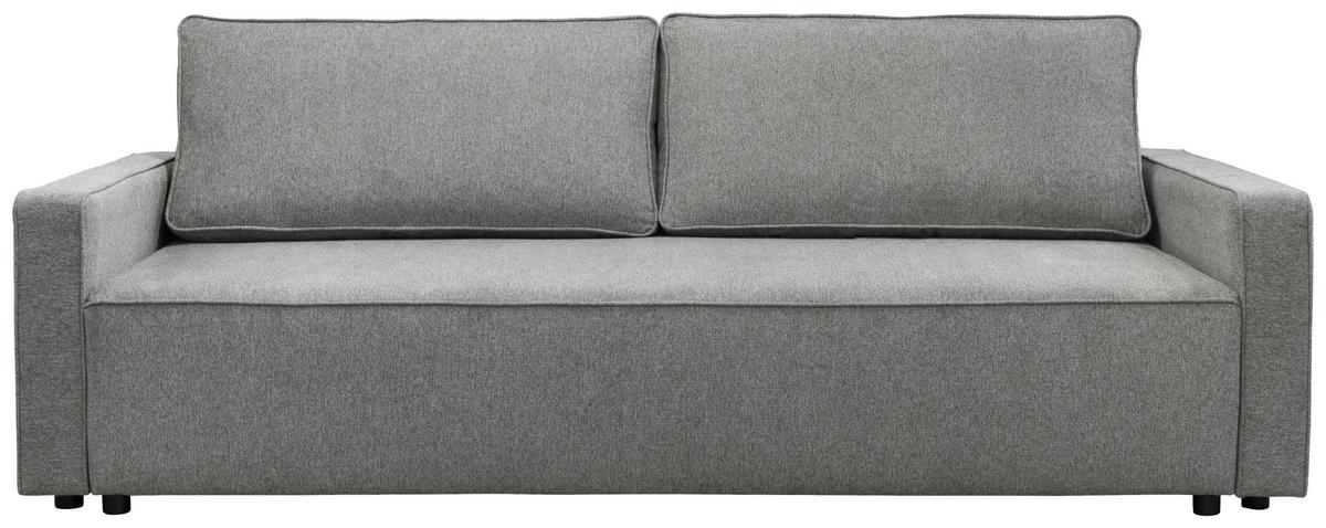 ROZKLÁDACÍ POHOVKA NICOLE - šedá, Moderní, textil/plast (232/90/100cm)