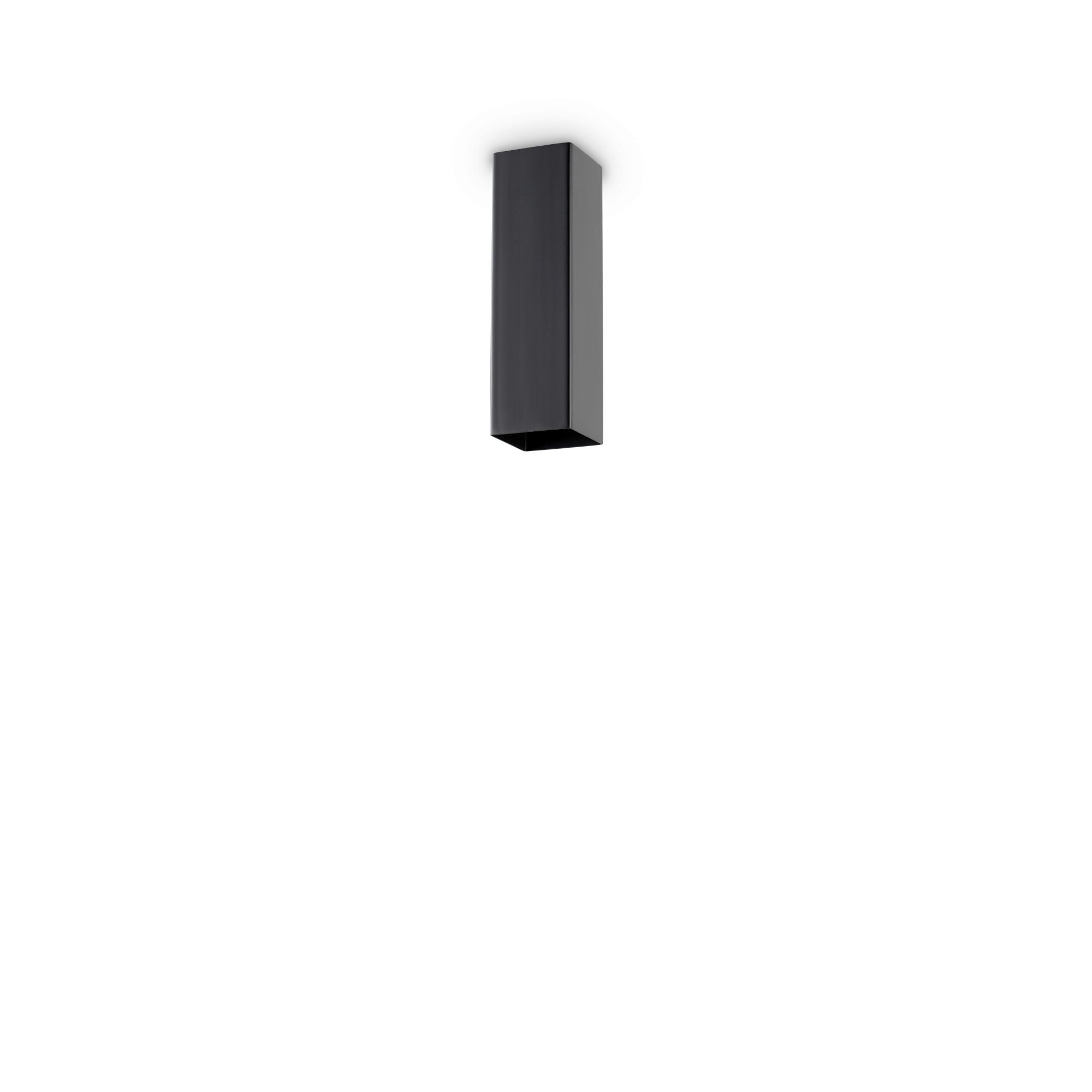 LED-Deckenleuchte Sky L: 6 cm 1-Flammig quadratisch - Schwarz, KONVENTIONELL, Metall (6/20/6cm) - Ideal Lux