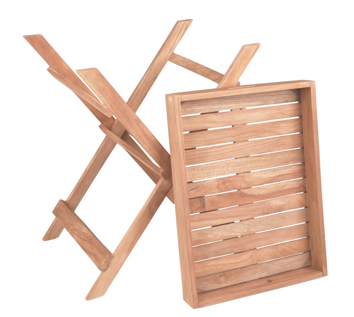 Gartenbeistelltisch Bacan - Braun, Basics, Holz (39/29/50cm) - Gardenson