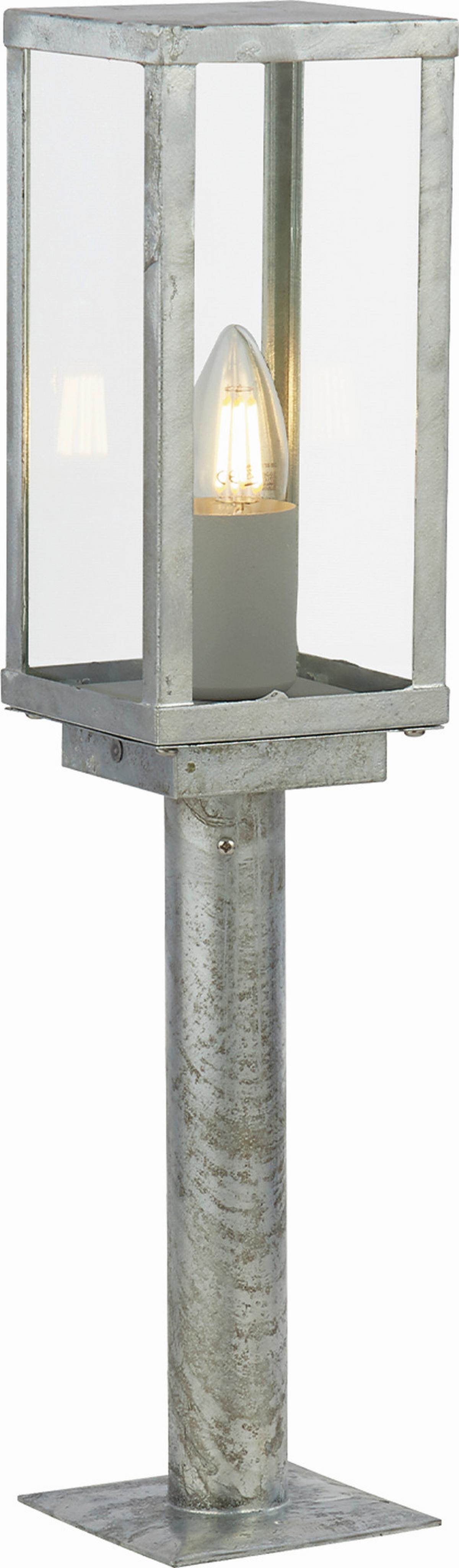 Außenleuchte 090151-500si Box Ii Outdoor - Klar/Silberfarben, Basics, Glas/Metall (11/11/50cm)