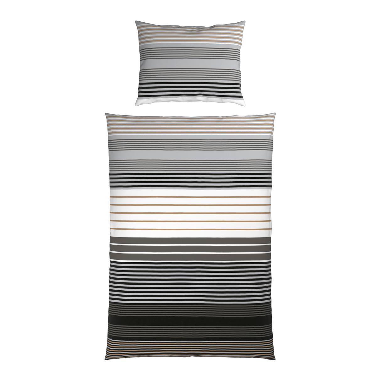 Bettwäsche Alma - Beige/Braun, MODERN, Textil - Luca Bessoni