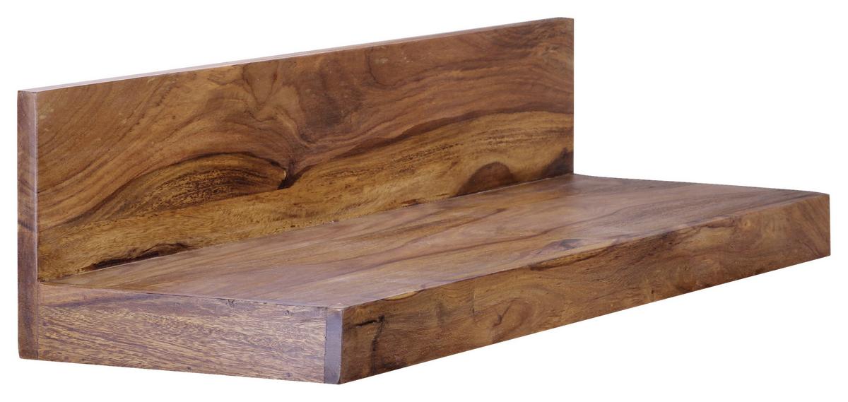 Wandregal Mumbai B: ca. 60 cm Sheesham - Sheeshamfarben, MODERN, Holz (60/17/24cm) - MID.YOU