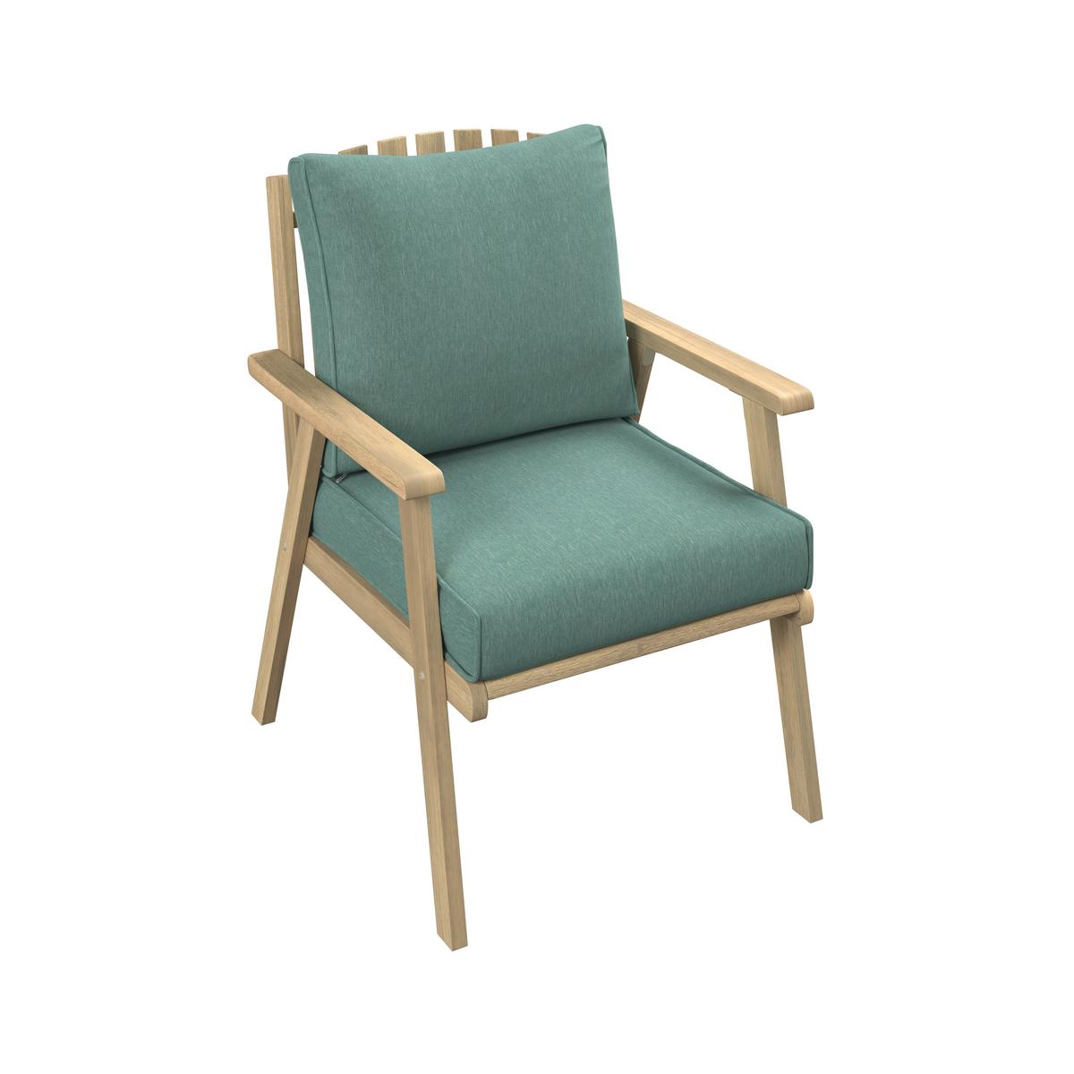 Loungegarnitur Birmingham - Grau/Akaziefarben, MODERN, Holz/Kunststoff (90/43/70cm) - Beldano